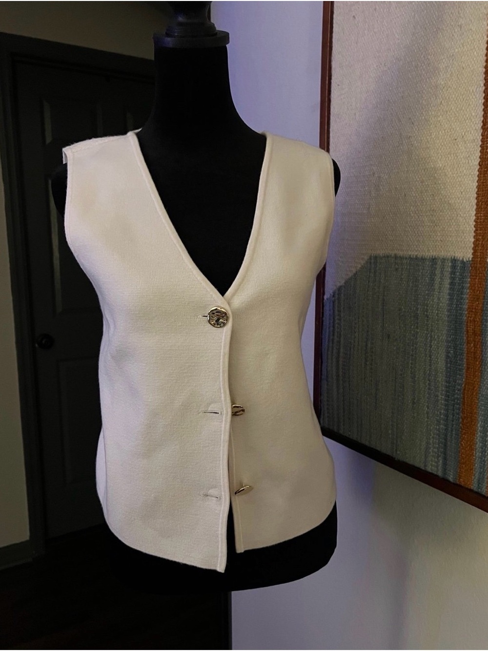 Abercrombie & Fitch White Knit Tank Top with Tag